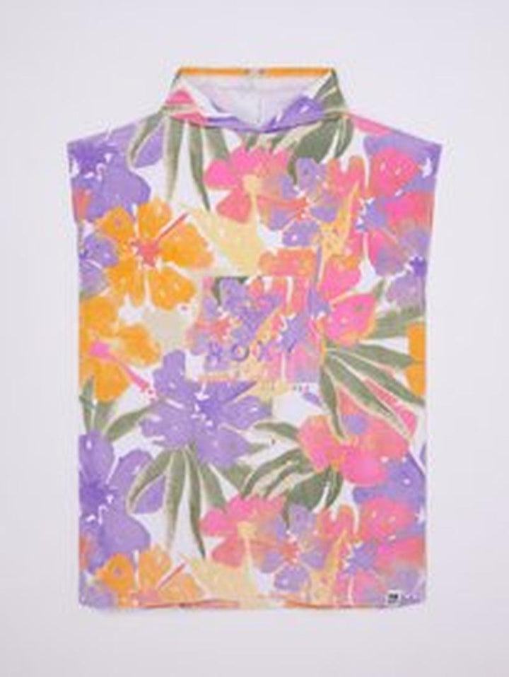 Roxy Poncho Stay Magical Printed - Cloud Dancer Hazey Hibiscus