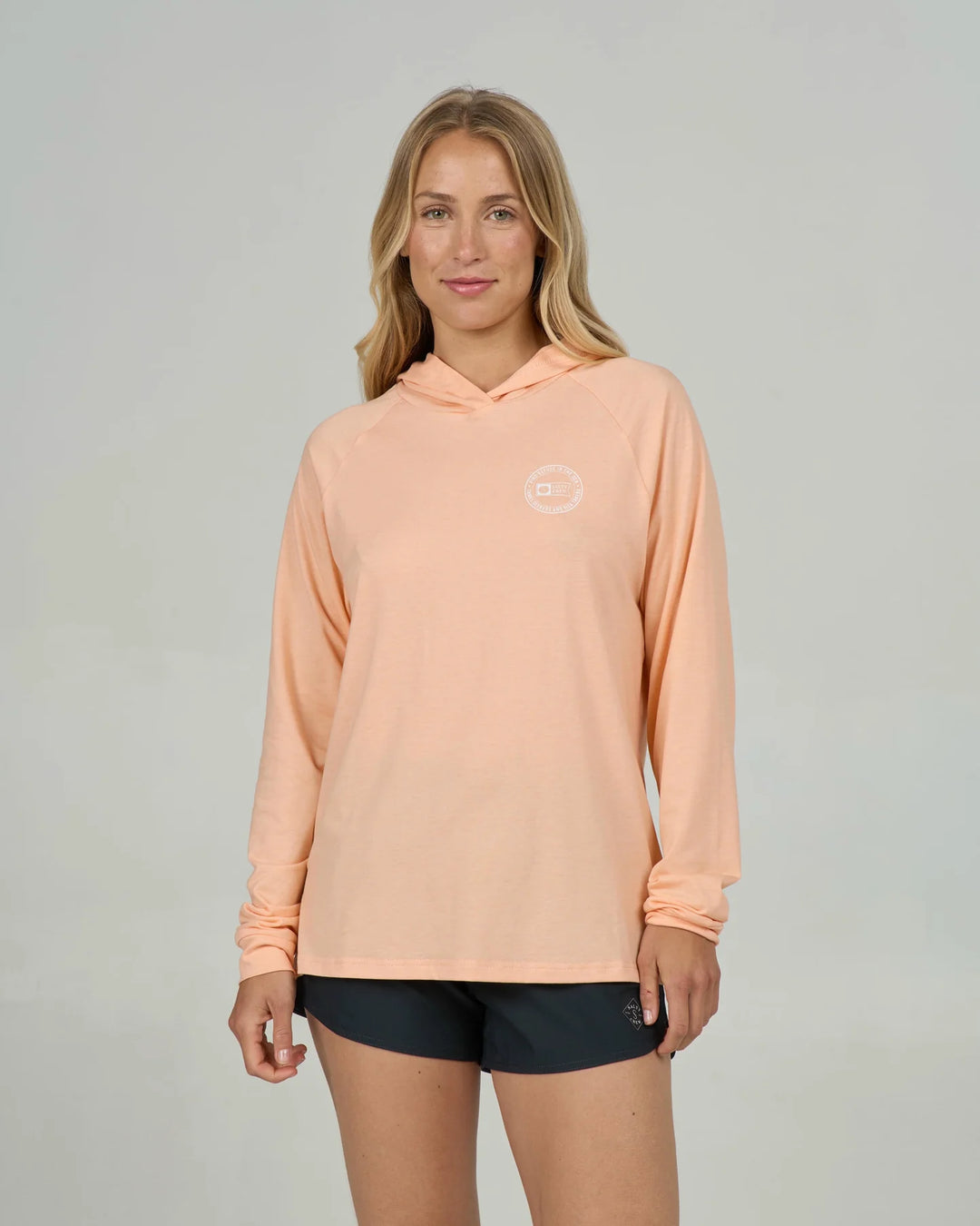 Salty Crew Damen Lycra Circled Tech Hoody Langarm - Apricot