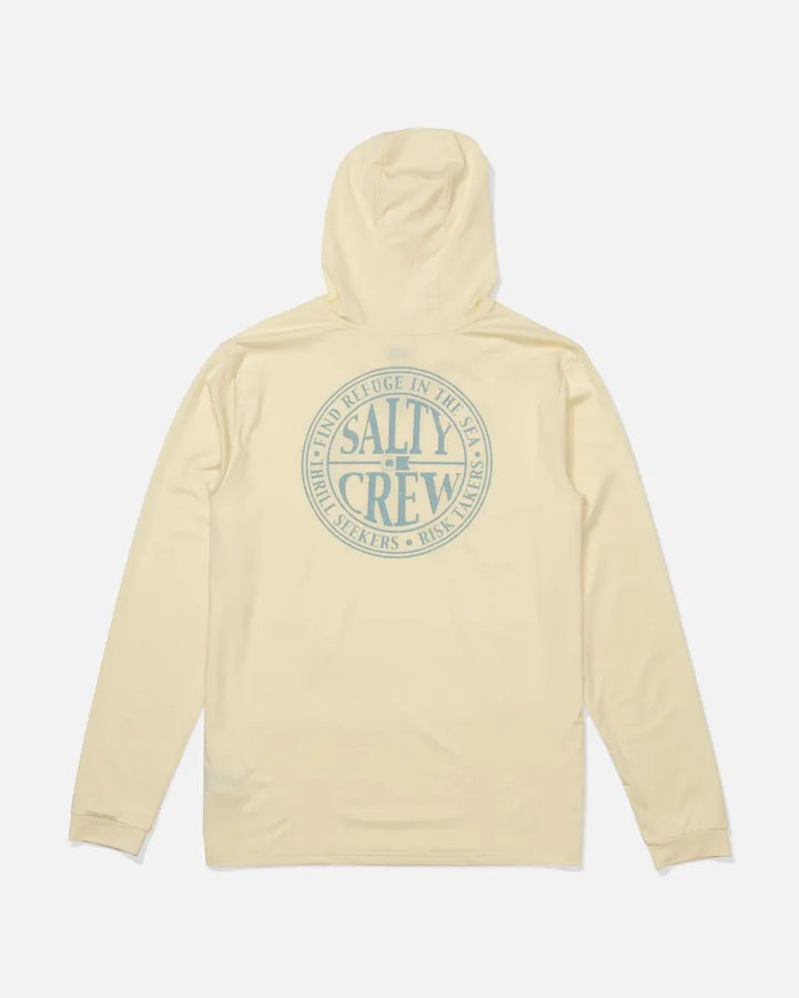 Salty Crew Herren Lycra Global Hood Langarm - Chartreuse