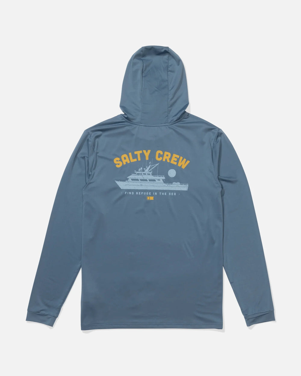 Salty Crew Herren Lycra Overnight Hood Langarm - pilot