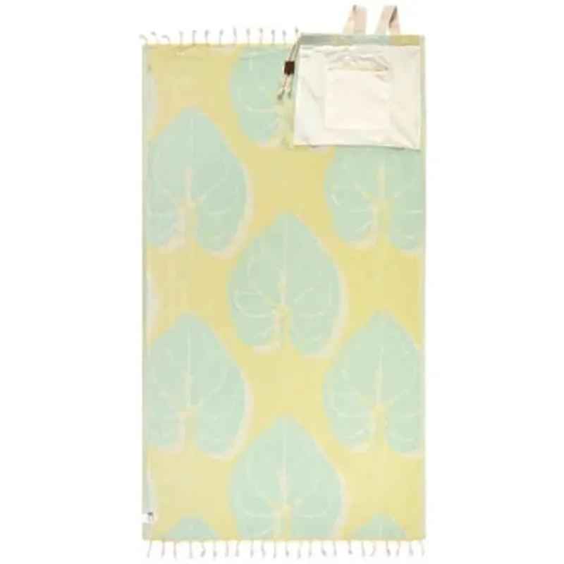 Sand Cloud Badetuch Monstera Towel Bag - snapdragon