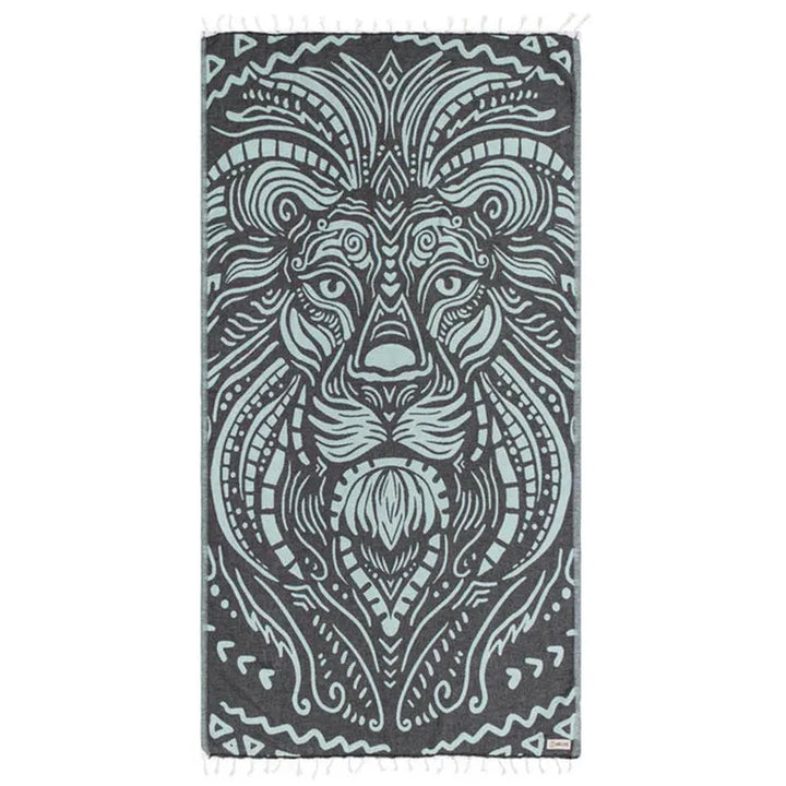 Sand Cloud Badetuch Raj the Lion - Ice Blue