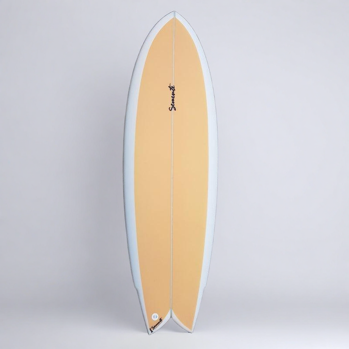 Semente Surfboard Twin Fin Fish 5'6" 31L - apricot