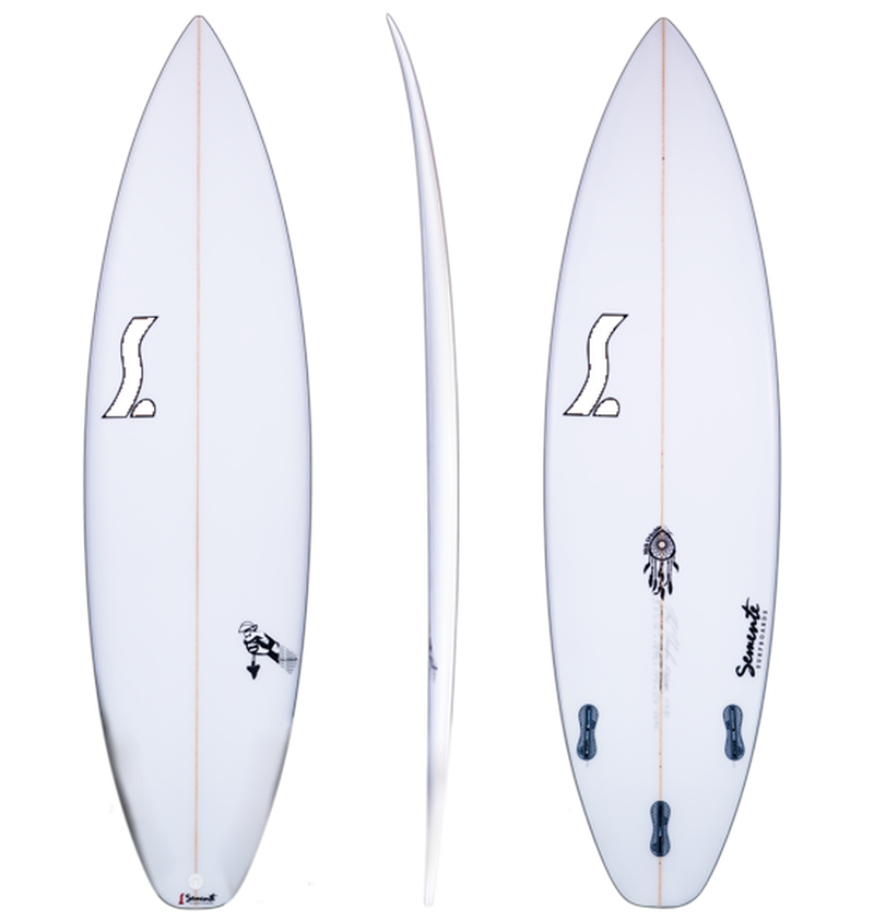 Semente Talisman Shortboard 6'2" - white Logo