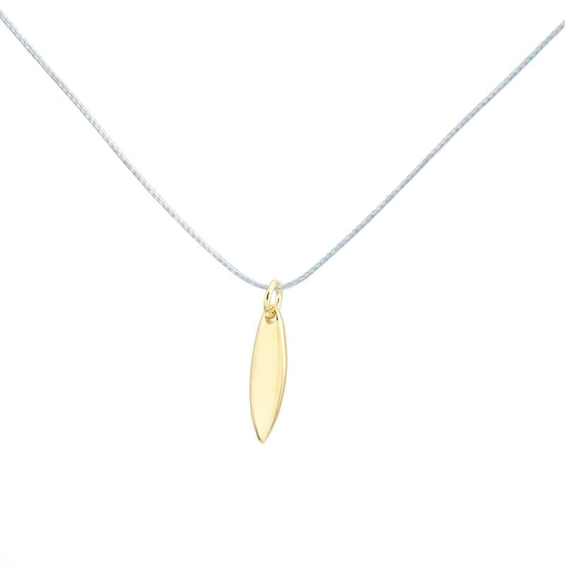 Silver+Surf Silber Schmuck Surfboard - gold