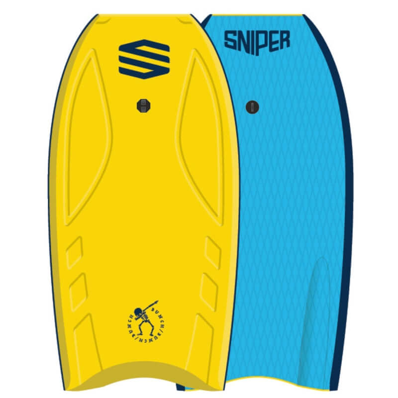 Sniper Bodyboard 42.5" Bunch II EPS - gelb/blau