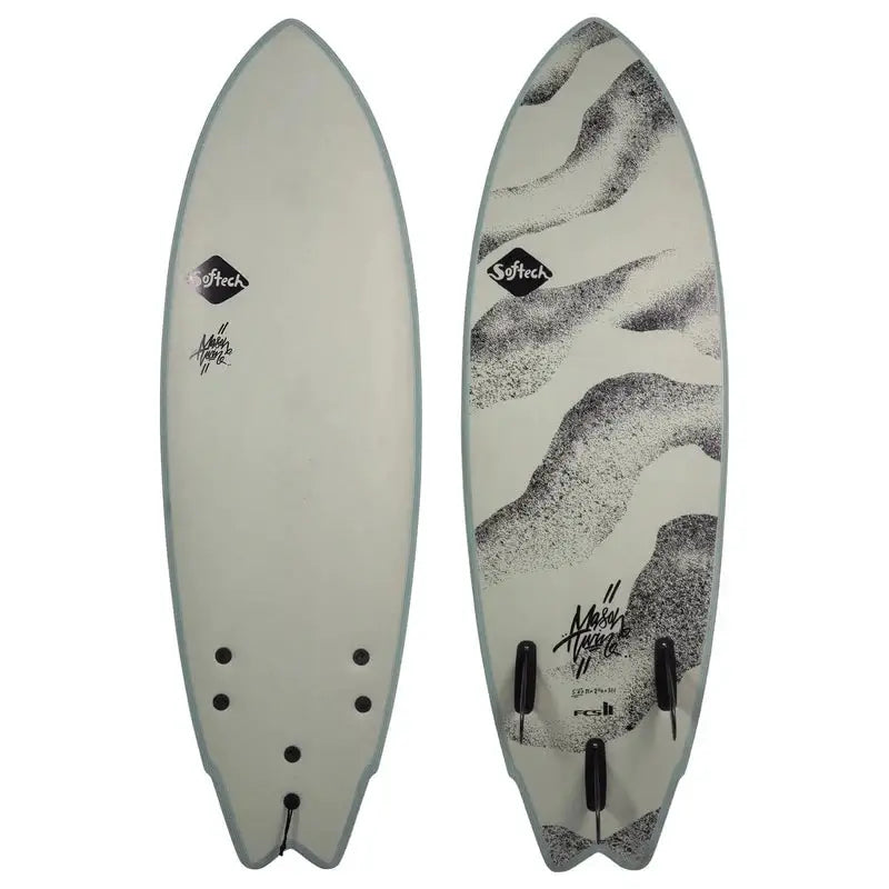 Softech Mason Twin Fish FCS II 5'6'' Softboard - desert storm