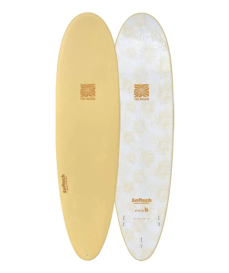 Softech Surfboard the Middie 7'4 - Butter Palms