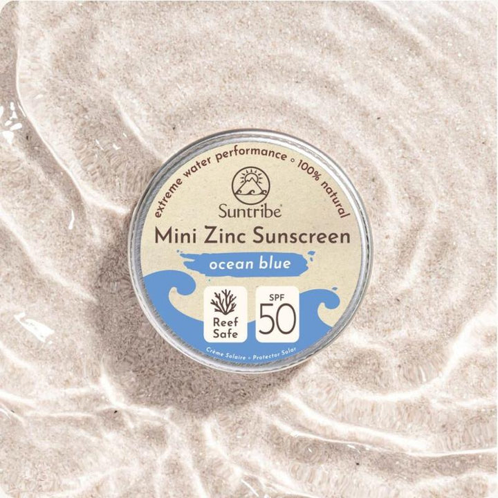 Suntribe Bio Zink Sonnencreme - ocean blue (15g)