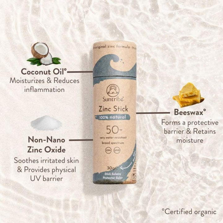 Suntribe Bio Zinkstift LSF 50 - Ozeanblau