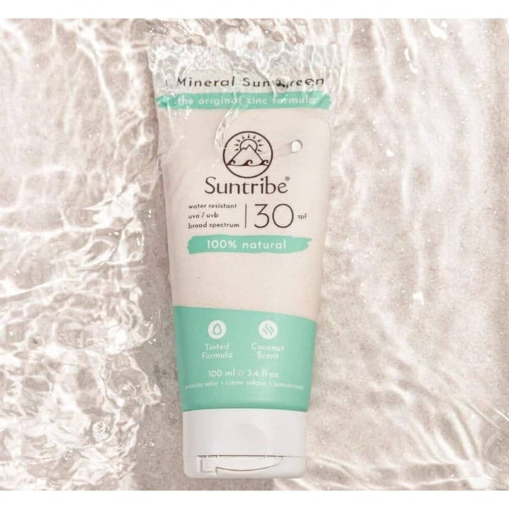 Suntribe Mineralische 100ml Bio-Sonnencreme LSF 30