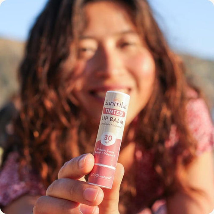 Suntribe Mineralischer Bio-Lippenbalsam Getönt LSF 30