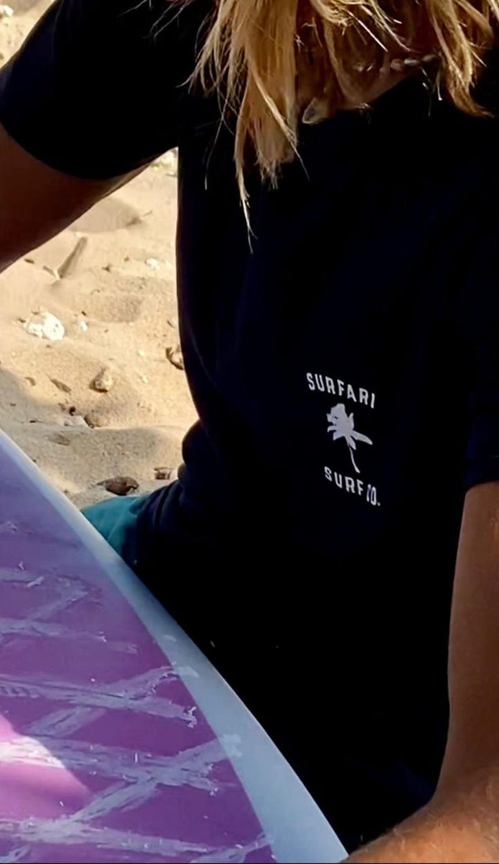 Surfari Damen T-Shirt Palm - navy