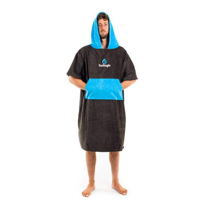 Surflogic Poncho - Black/Cyan