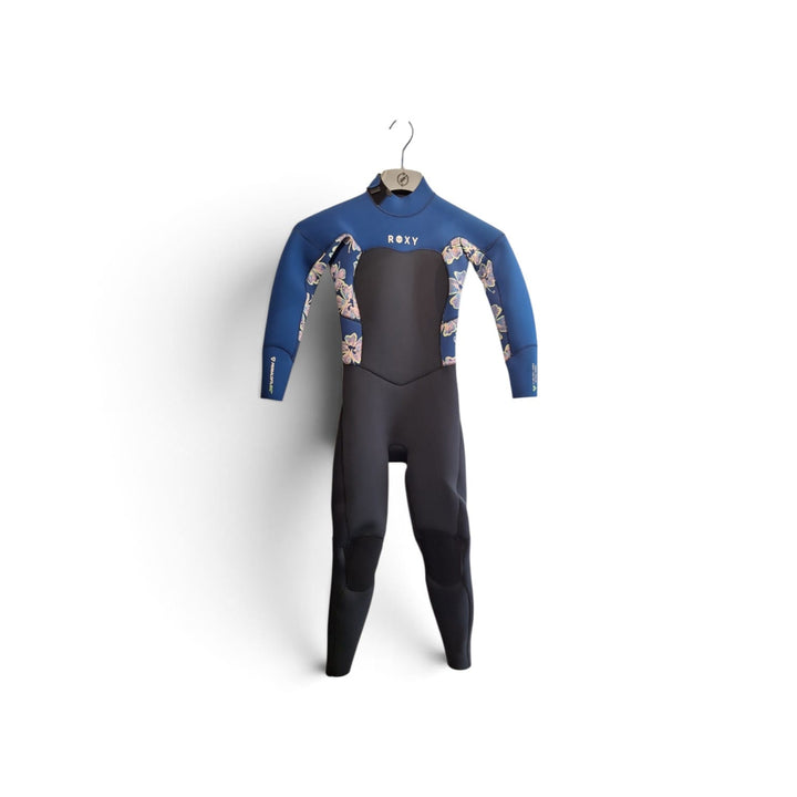 Roxy Kinder Neoprenanzug 3/2 Swell Natural Backzip - black/flowers