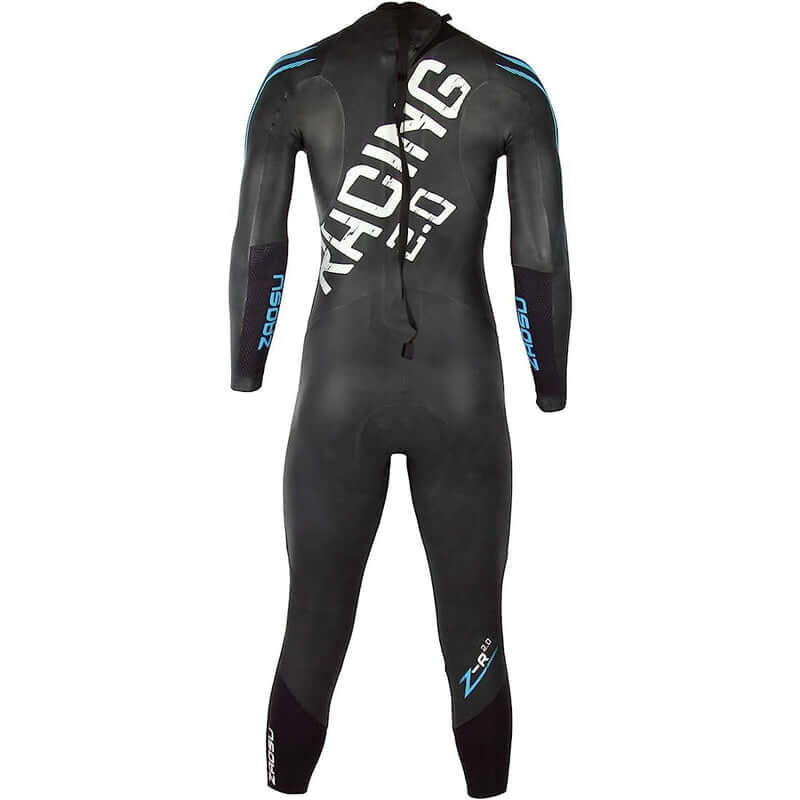 Zaosu Damen Neoprenanzug Racing+ Triathlon 2mm Backzip - black / blue