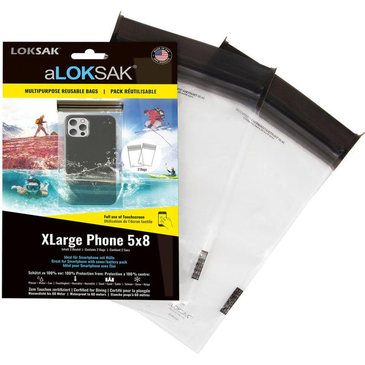 aLOKSAK 5x8 XLarge Phone - 2 Stück