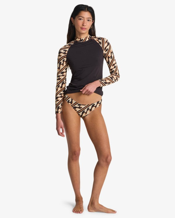 Billabong Damen Lycra Tropic Surf Print Langarm