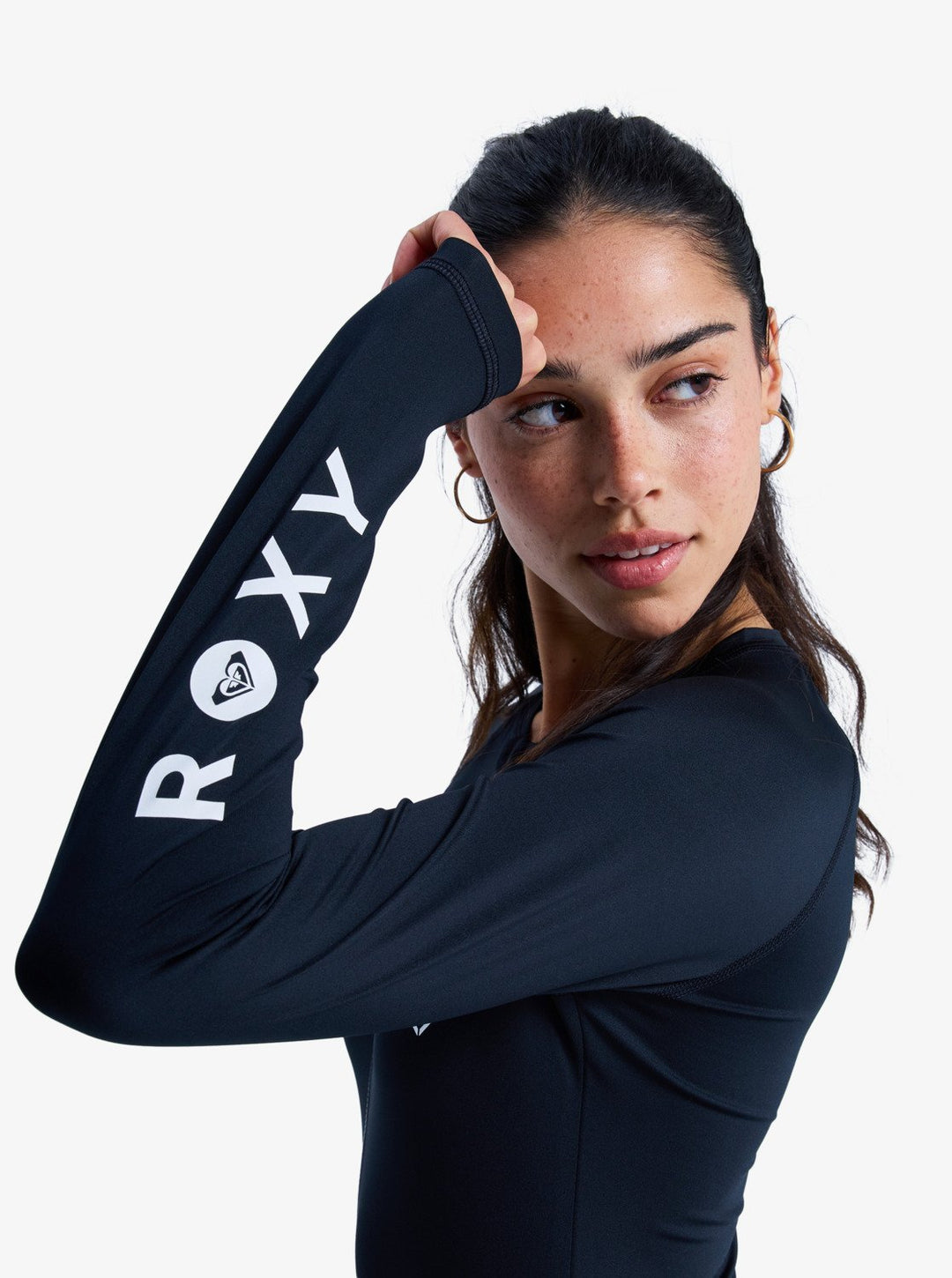 Roxy Damen Bodysuit Langarm Essentials - Anthracite