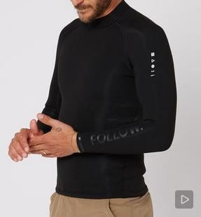 Follow Herren Neopren Wetty Top 1mm Ocena - black