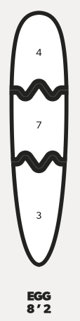 Newave Surfboards Egg 8'2" 60L (preorder)
