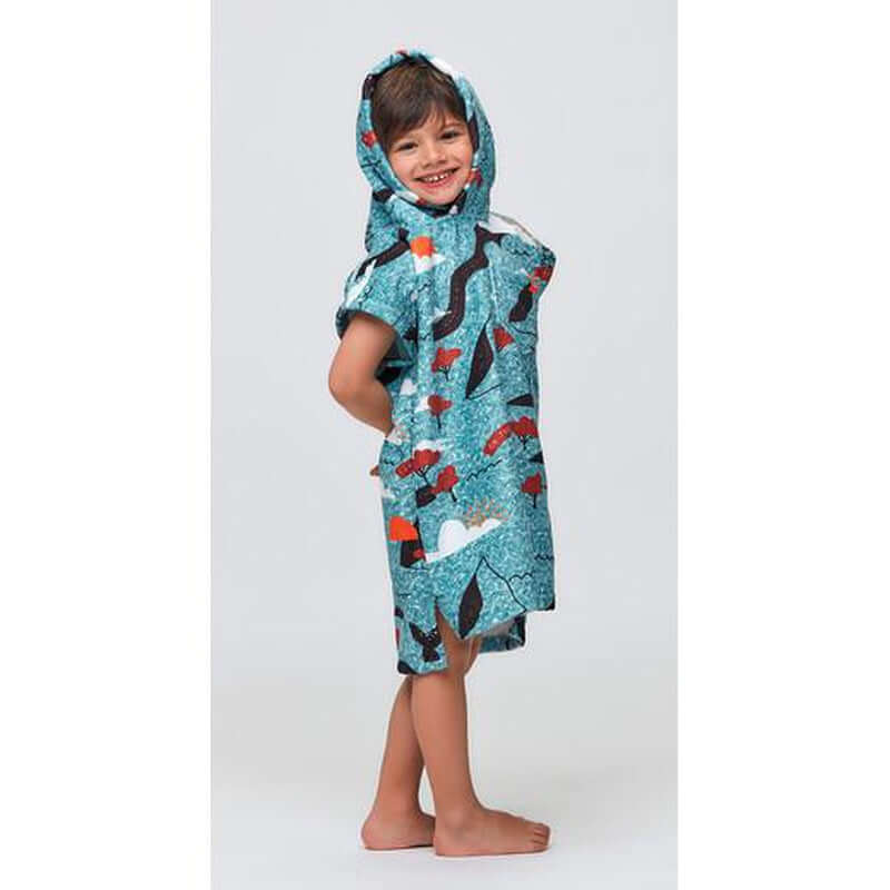 After Essentials Kids Poncho - Sketchbook blue