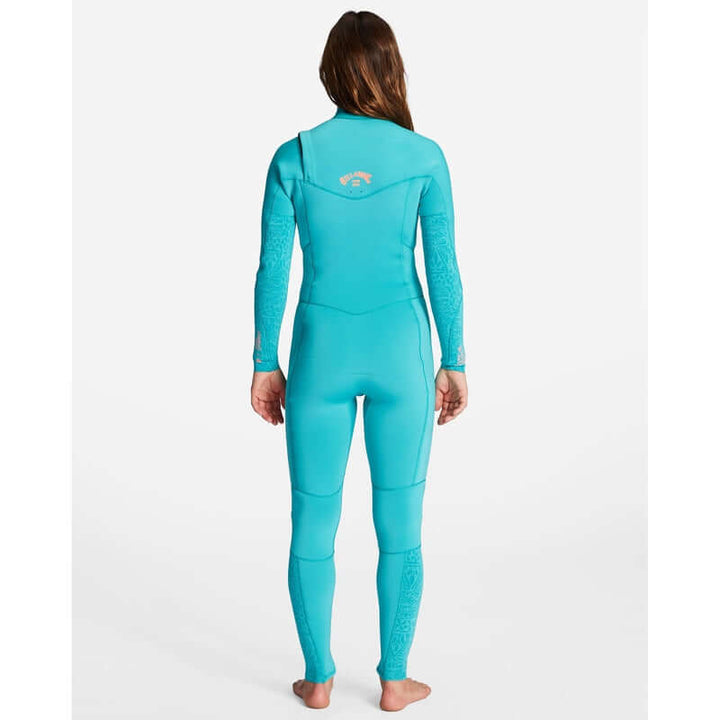 Billabong Damen 3/2 Synergy Chest Zip Neoprenanzug - turq nomad