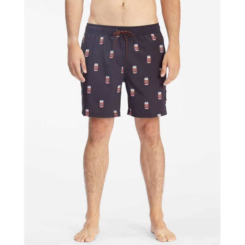 Billabong Herren Badehosen The Simpsons Duff Layback Boardshorts 17" - black