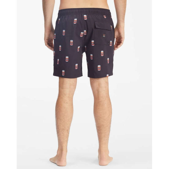 Billabong Herren Badehosen The Simpsons Duff Layback Boardshorts 17" - black