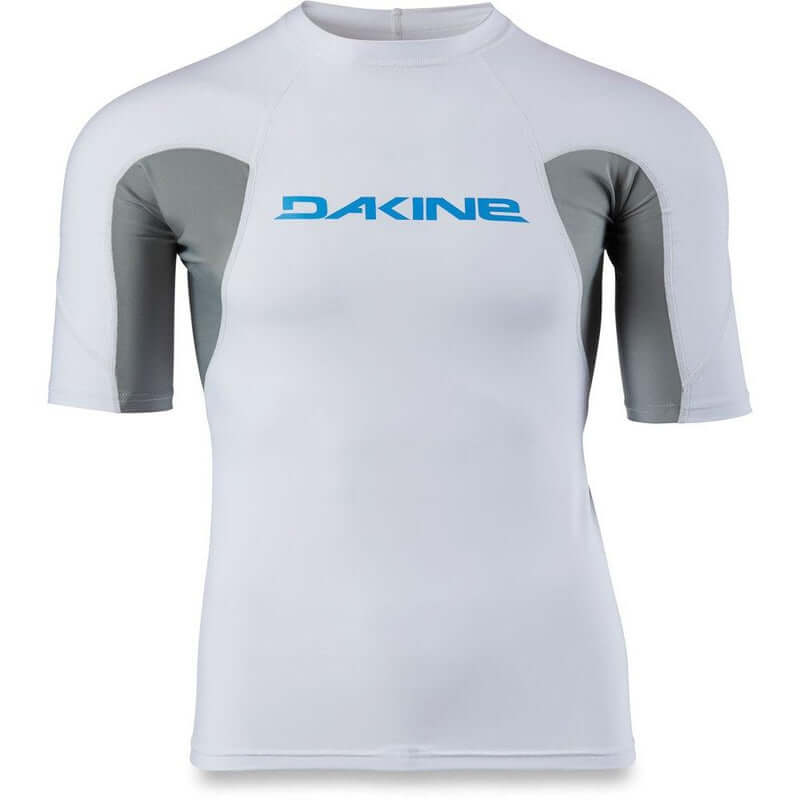 Dakine Herren Lycra Heavy Duty Snug Fit, Kurzarm - white/grey