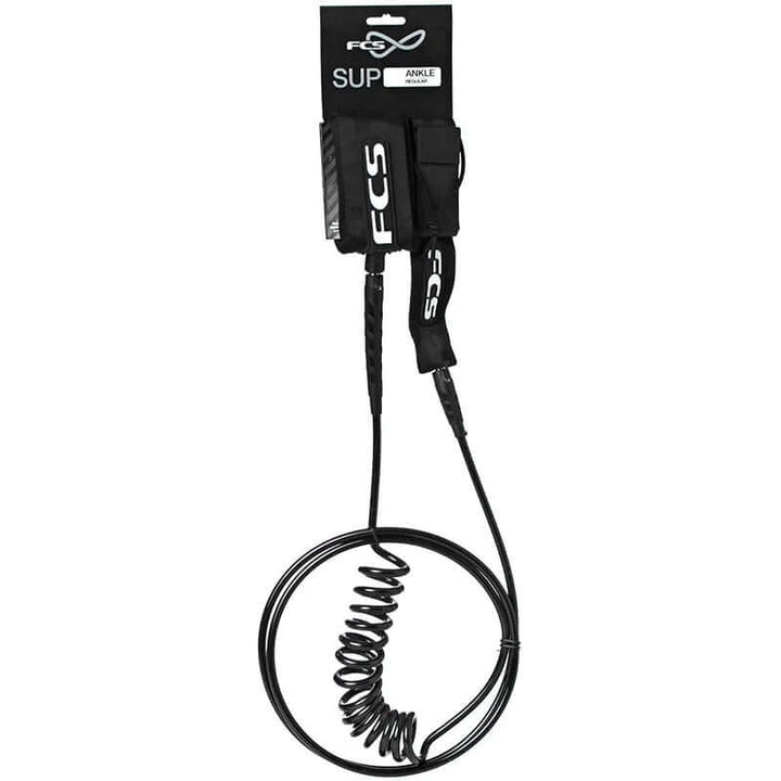 FCS 9'0" SUP Regular Ankle Leash - schwarz