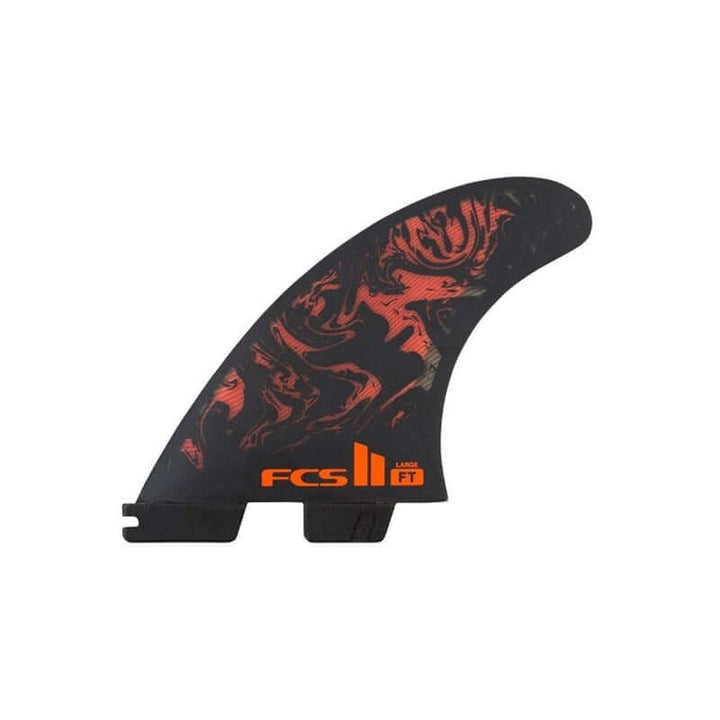 FCS II Filipe Toledo PC Accelerator Tri Set Finnen - black/red