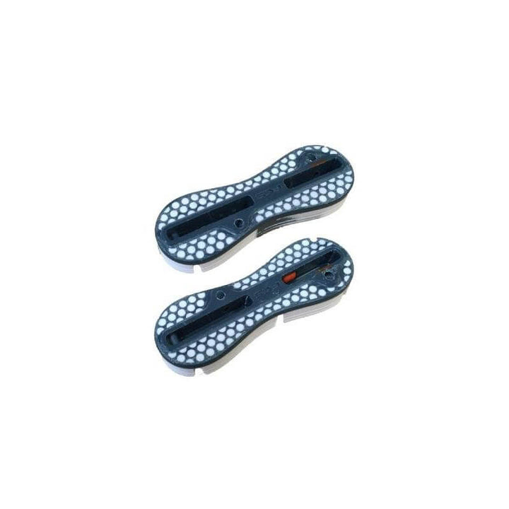 FCS II Fin Plug Pre Glass 3 Degree Rail Plugs - charcoal