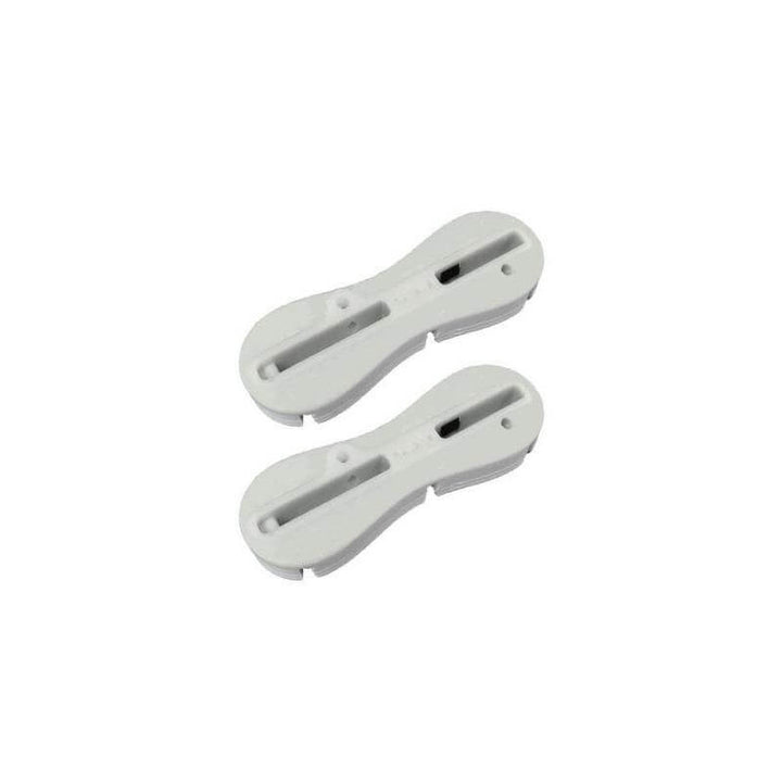 FCS II Fin Plug Pre Glass 3 Degree Rail Plugs - white