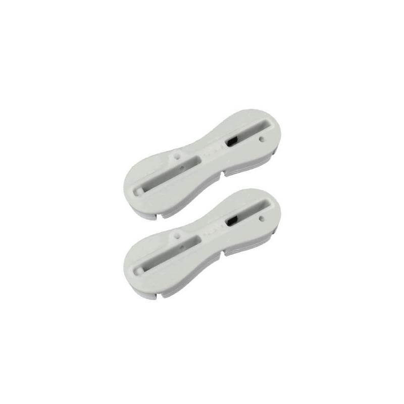 FCS II Fin Plug Pre Glass 9 Degree Rail Plugs - white