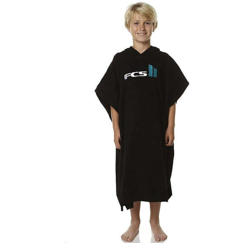 FCS Surf Poncho Kids - schwarz