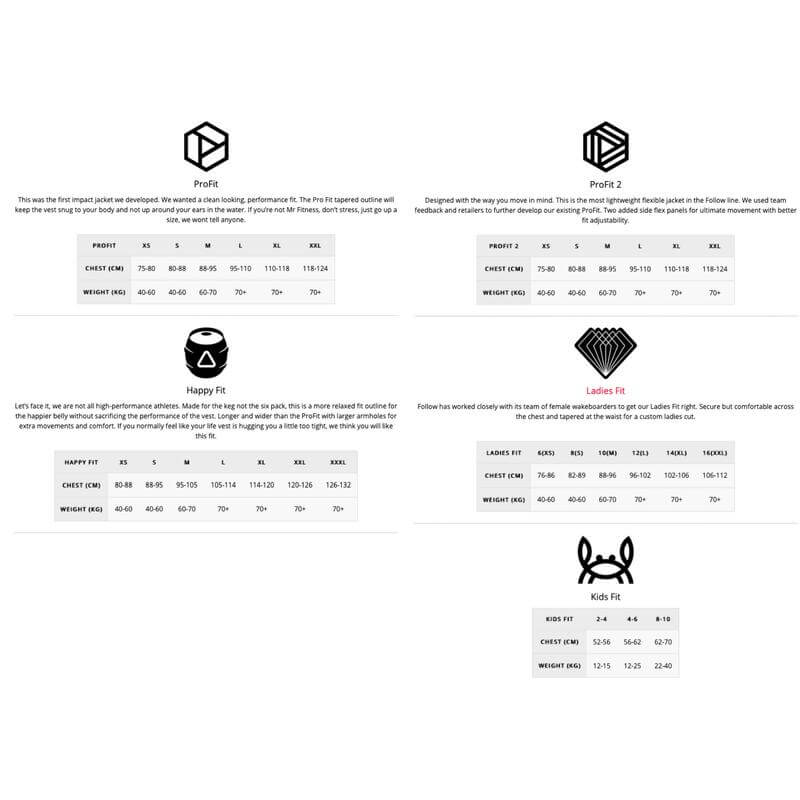 Follow Damen Aufprallweste Atlantis Impact Vest - Ice