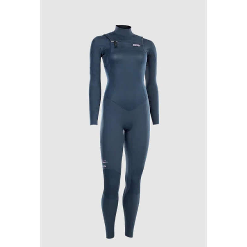 ION Damen Neoprenanzug Element Semidry 3/2mm Chestzip - Dark Blue