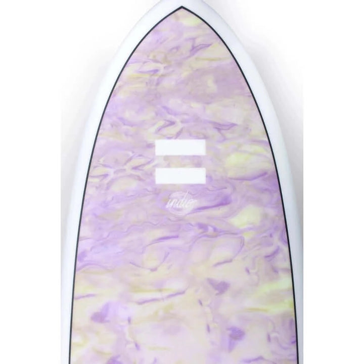 Indio Endurance Surfboard 5'7" Combo Swirl 31.7L - swirl effect purple