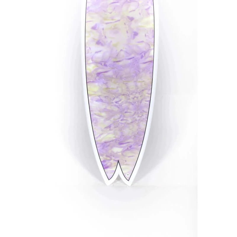 Indio Endurance Surfboard 5'7" Combo Swirl 31.7L - swirl effect purple