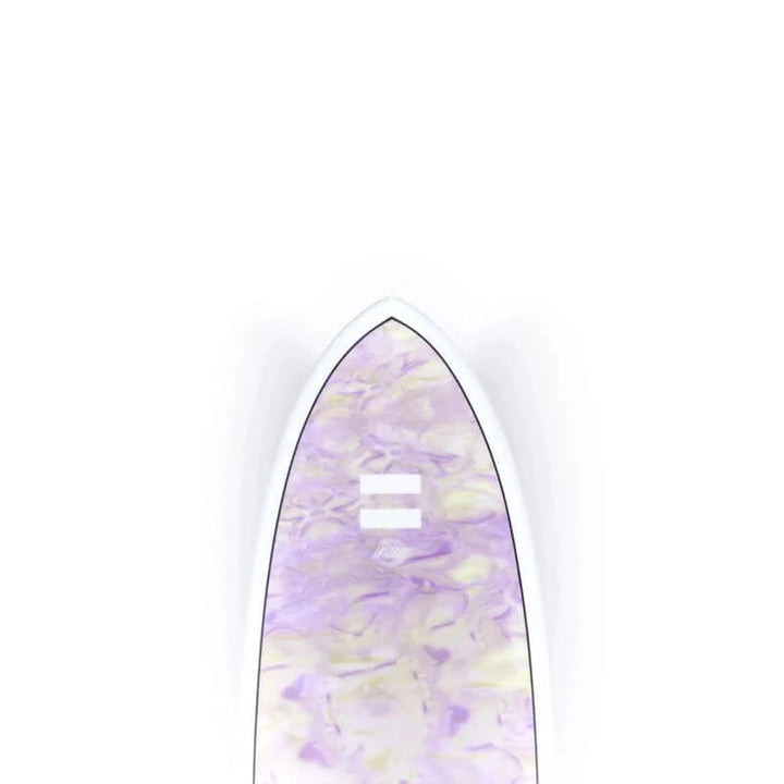 Indio Endurance Surfboard 5'7" Combo Swirl 31.7L - swirl effect purple yellow