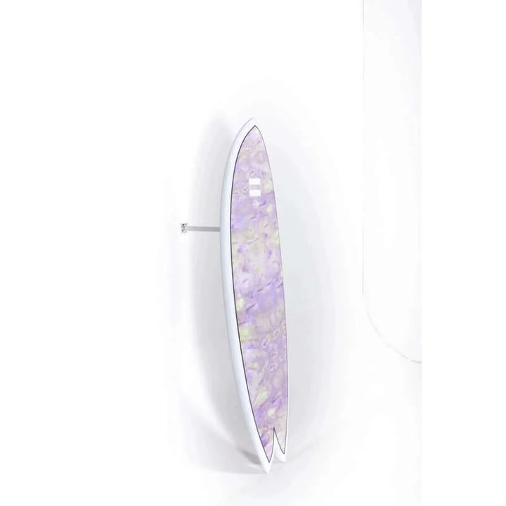 Indio Endurance Surfboard 5'7" Combo Swirl 31.7L - swirl effect purple