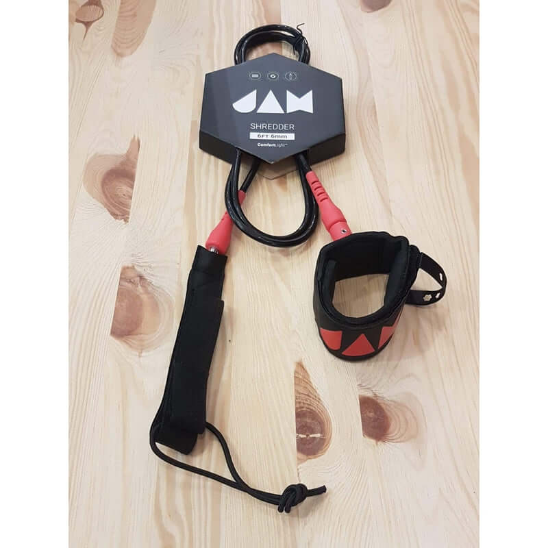 JAM Traction Shredder Leash 6' - black/red