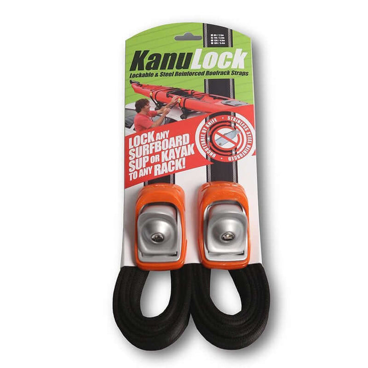 Kanulock Lockable Tiedown Set 3.3 m / 11 ft - orange