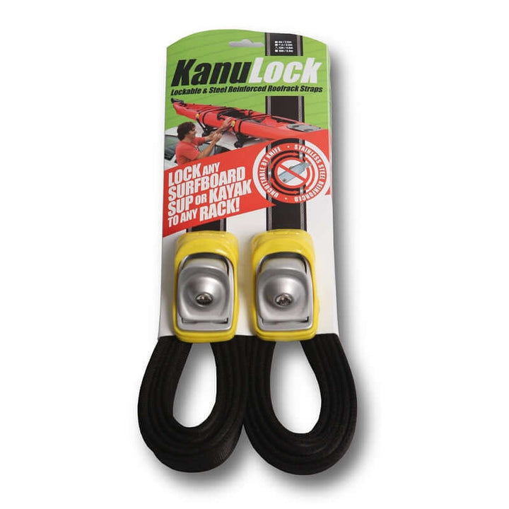 Kanulock Lockable Tiedown Set 4.0 m / 13 ft - gelb