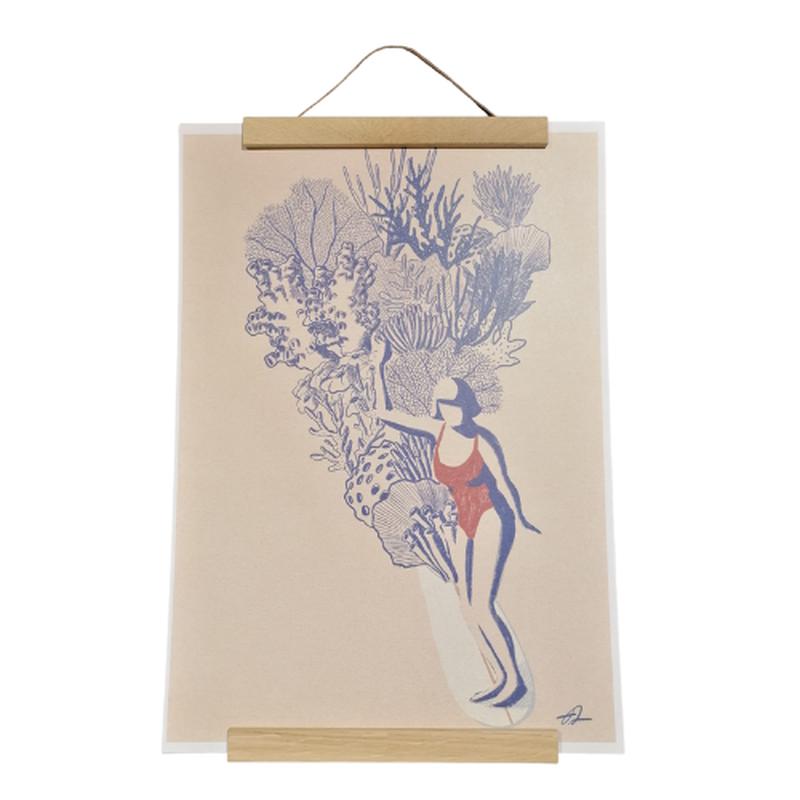 Lavaterart 'Coral Slide II' Art Print