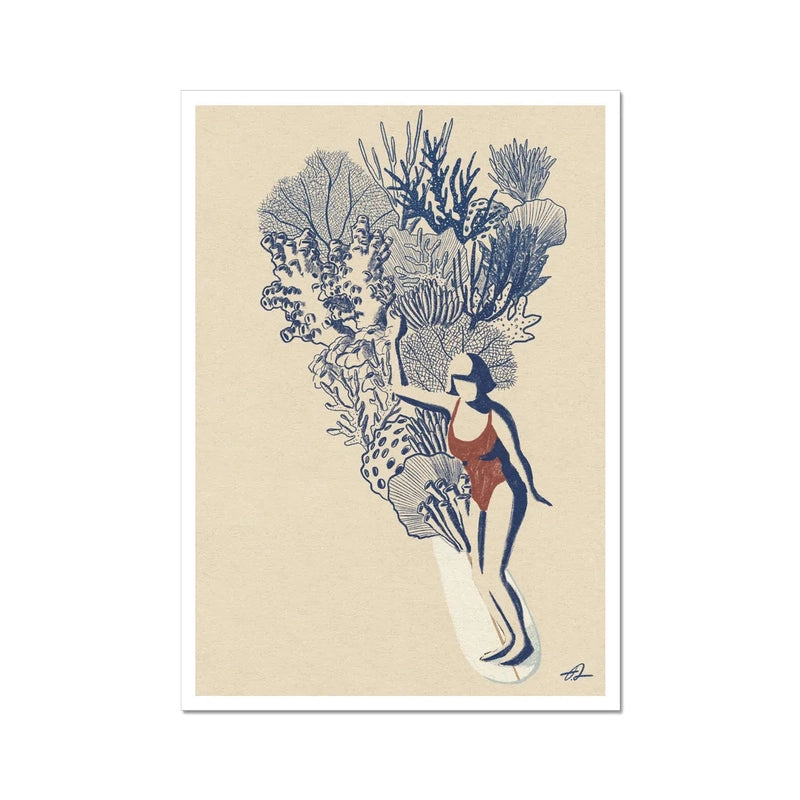 Lavaterart 'Coral Slide II' Art Print