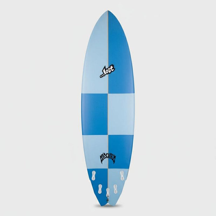 Lost Crowd Killer 6'10" Shortboard FCSII 44.5L - blue squares