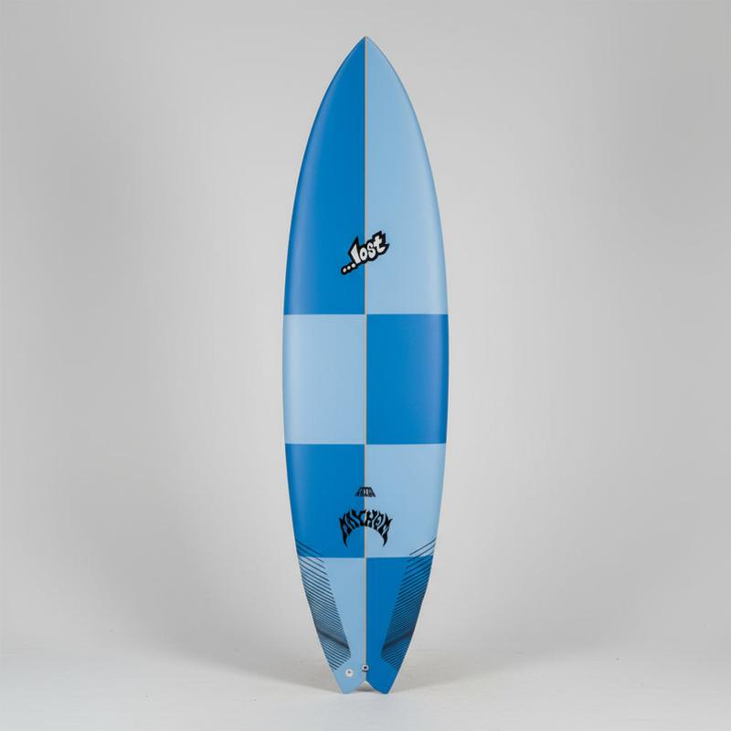 Lost Crowd Killer 6'10" Shortboard FCSII 44.5L - blue squares