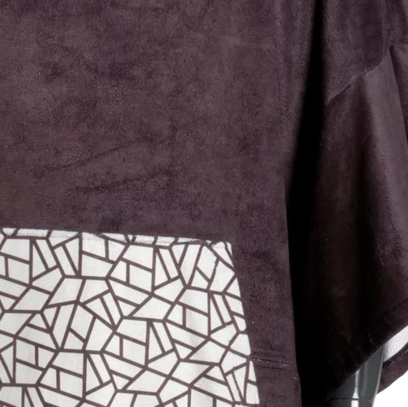 Madness Poncho Mozaic - black